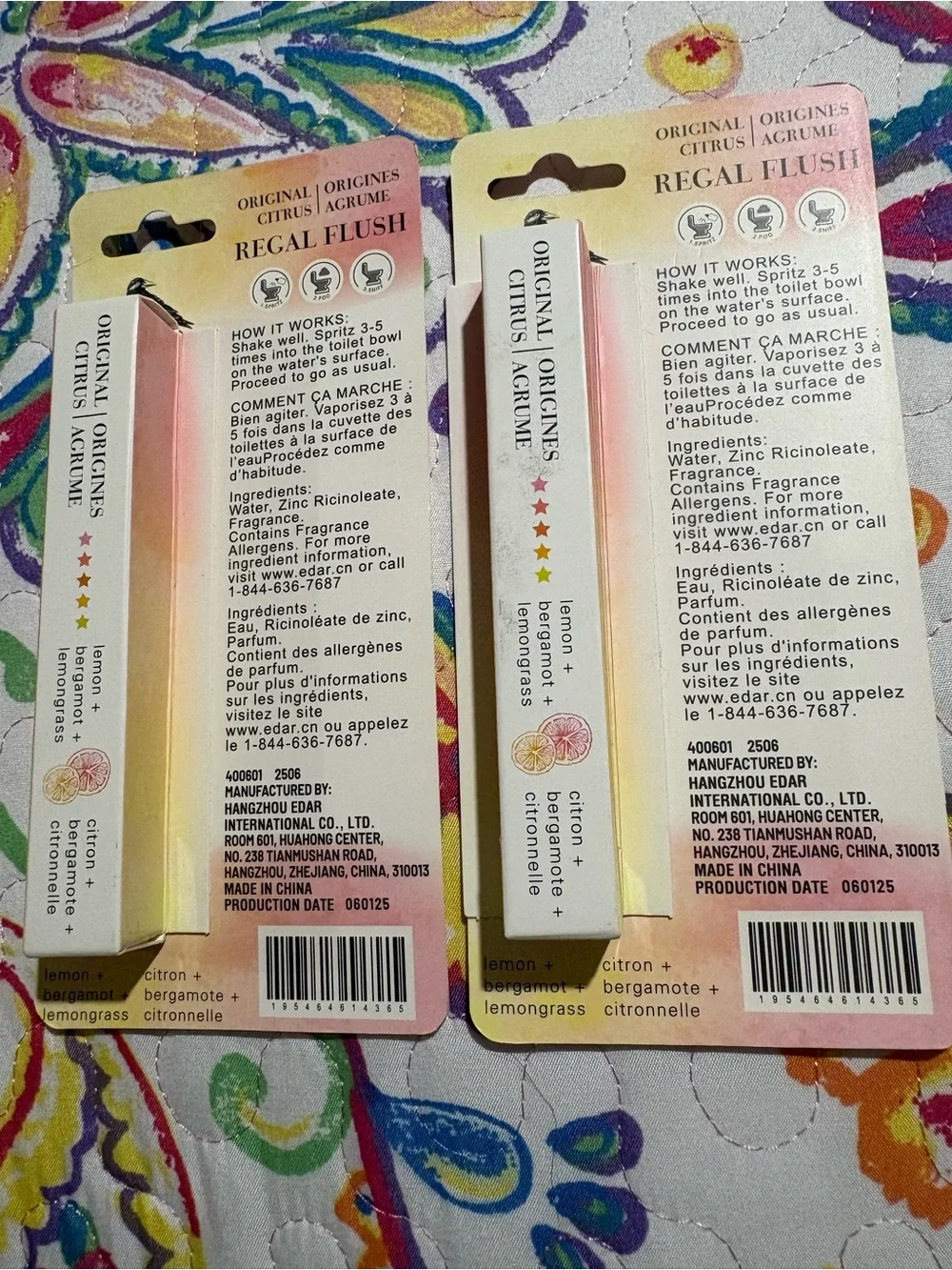 Original Citrus Toilet Spray — Pink/Peach